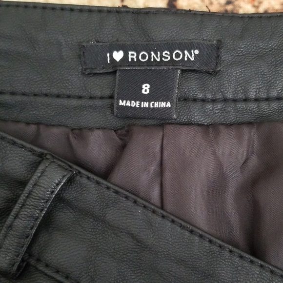 I ❤ Ronson leather-ette mini skirt - Picture 5 of 7